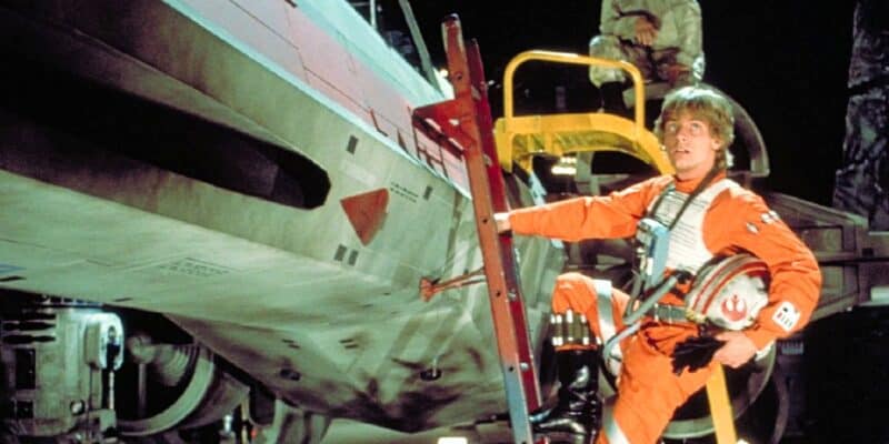 Luke Skywalker as an X-Wing pilot in Star Wars