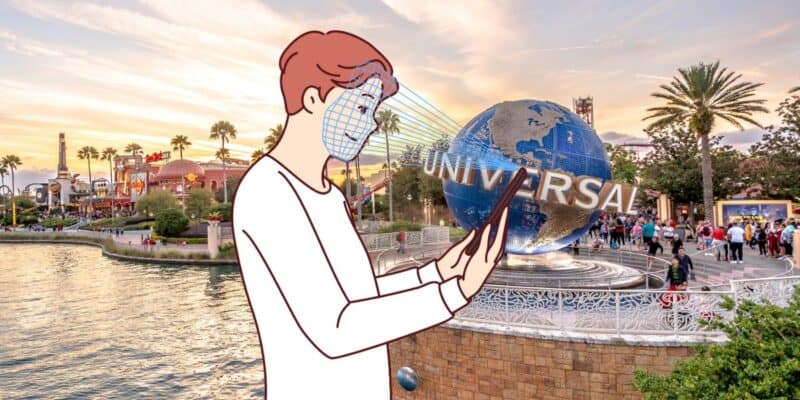 Facial recognition inside the Universal Orlando Resort in Florida.