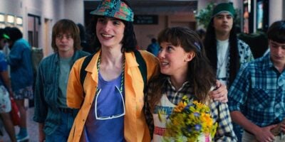 Stranger Things Mike Wheeler (Finn Wolfhard, left) and Eleven (Millie Bobby Brown, right) dating