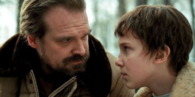 Stranger Things with David Harbour and Millie Bobby Brown