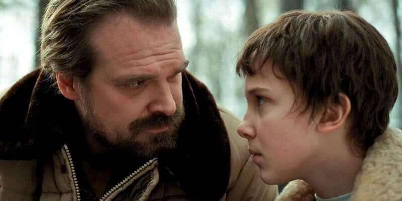 Stranger Things with David Harbour and Millie Bobby Brown