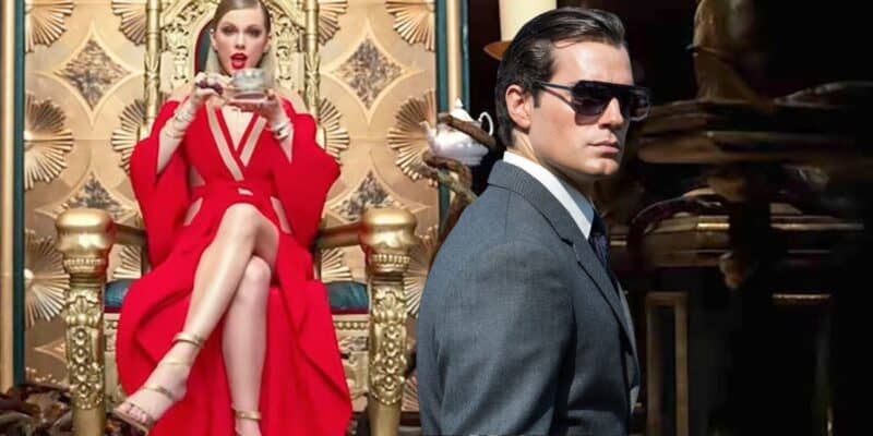 Taylor Swift from "Look What You Made Me Do" Video combined with Henry Cavill in a suit