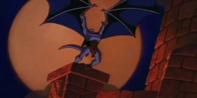 Goliath waking up from slumber in 'Gargoyles'