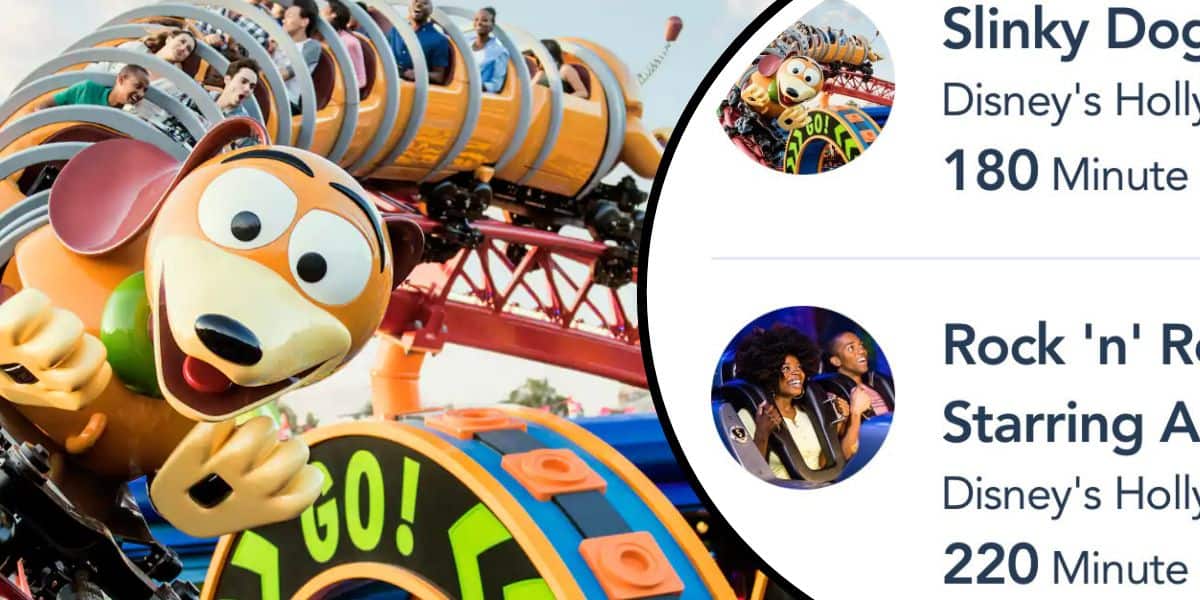 Slinky Dog Dash roller coaster at Disney's Hollywood Studios.