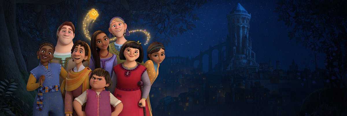 Disney 'Wish' featuring Asha and friends 