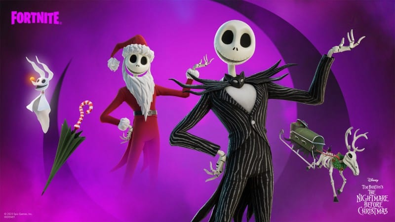 Fortnightmares Jack Skellington skin
