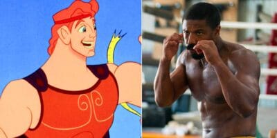 Hercules (L) and Michael B Jordan as Adonis Creed (R)