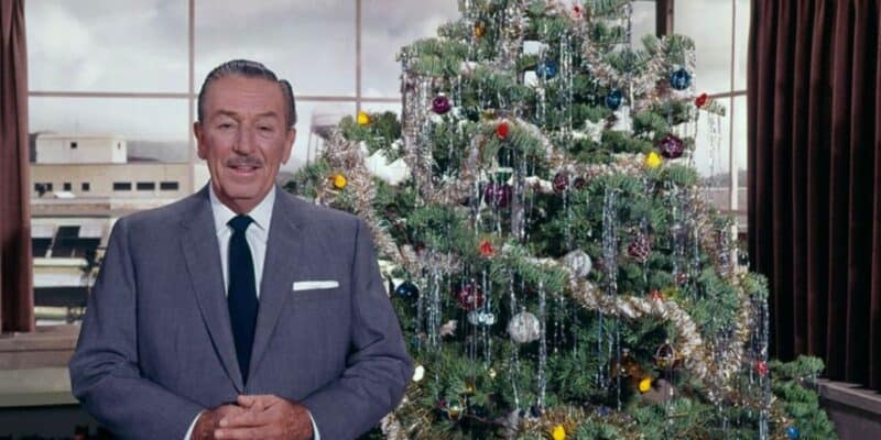 Walt Disney and a Christmas Tree