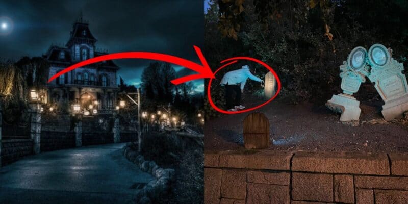 Guests desecrate Phantom Manor at Disneyland Paris.