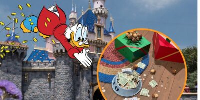 Cash taken from Disneyland line.