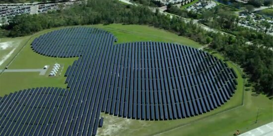 Solar panels at the Walt Disney World Resort.