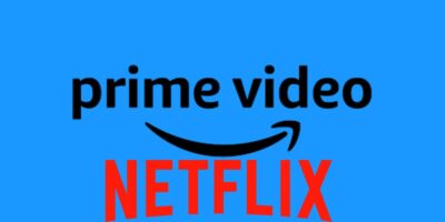Prime Video and Netflix logos combined into one image