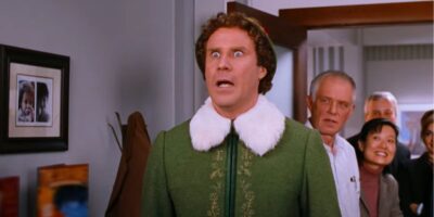 Buddy the Elf (Will Ferrell) meeting his father for the first time in 'Elf'