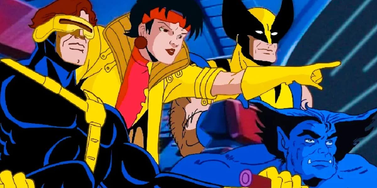 Cyclops, Jubilee, Wolverine, and Beast in X-Men: The Animated Series