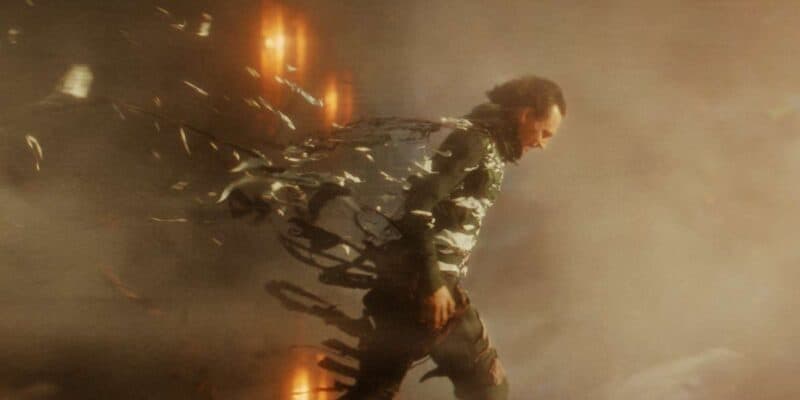 Tom Hiddleston transforming into the God of Stories in 'Loki' 2.06