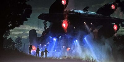 A starship touches down planetside in first official look at 'Star Wars: Skeleton Crew'