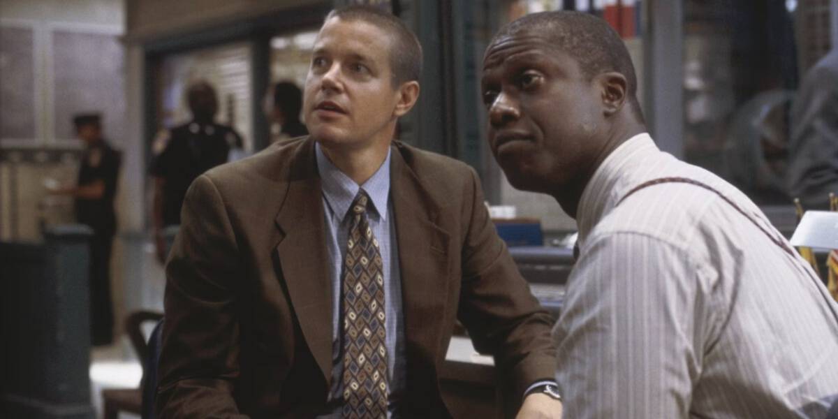 Andre Braugher and his co-star in Homicide: Life on the Street