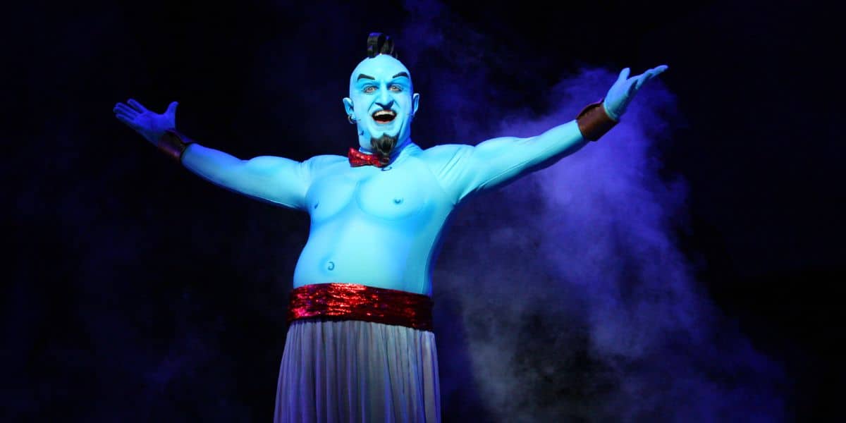 Dylan White as the Genie