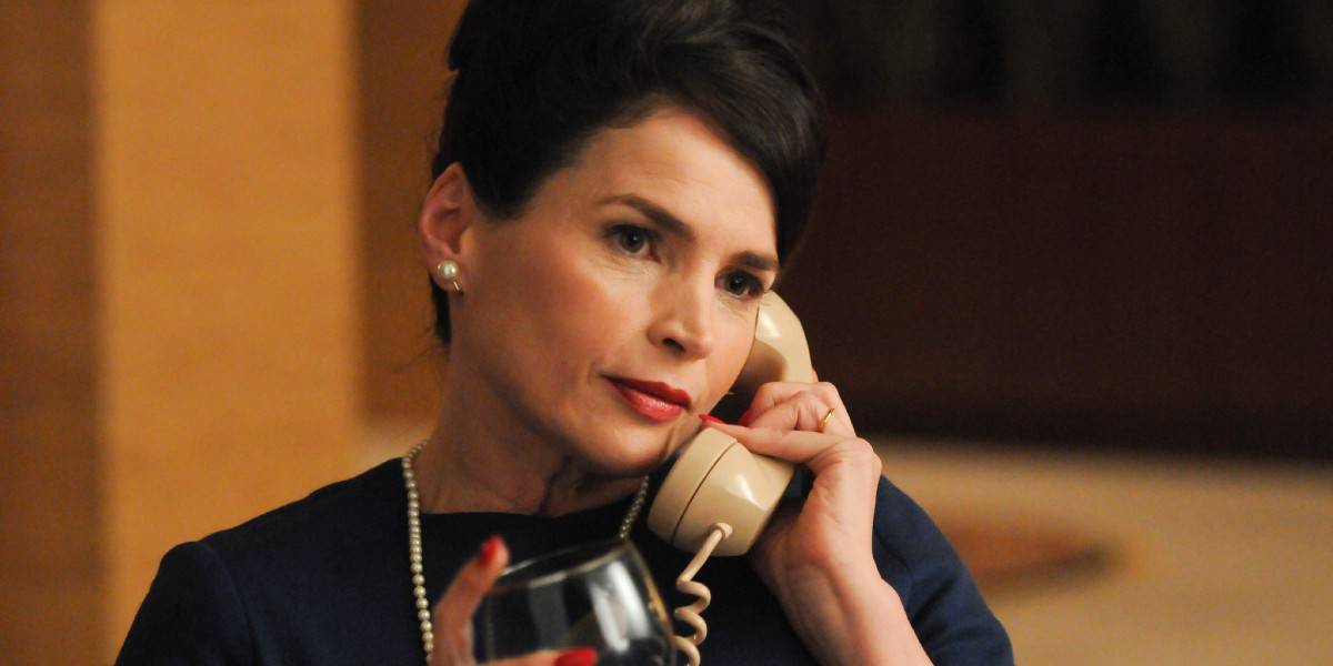 Julia Ormond in Mad Men, on the phone