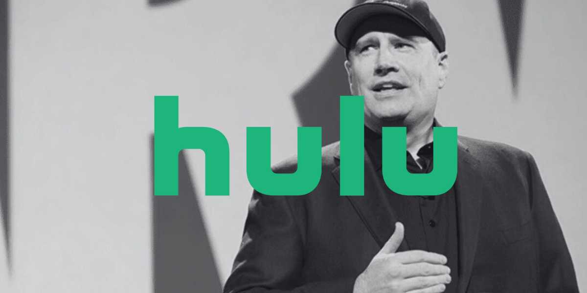 Kevin Feige with the Hulu logo over the top