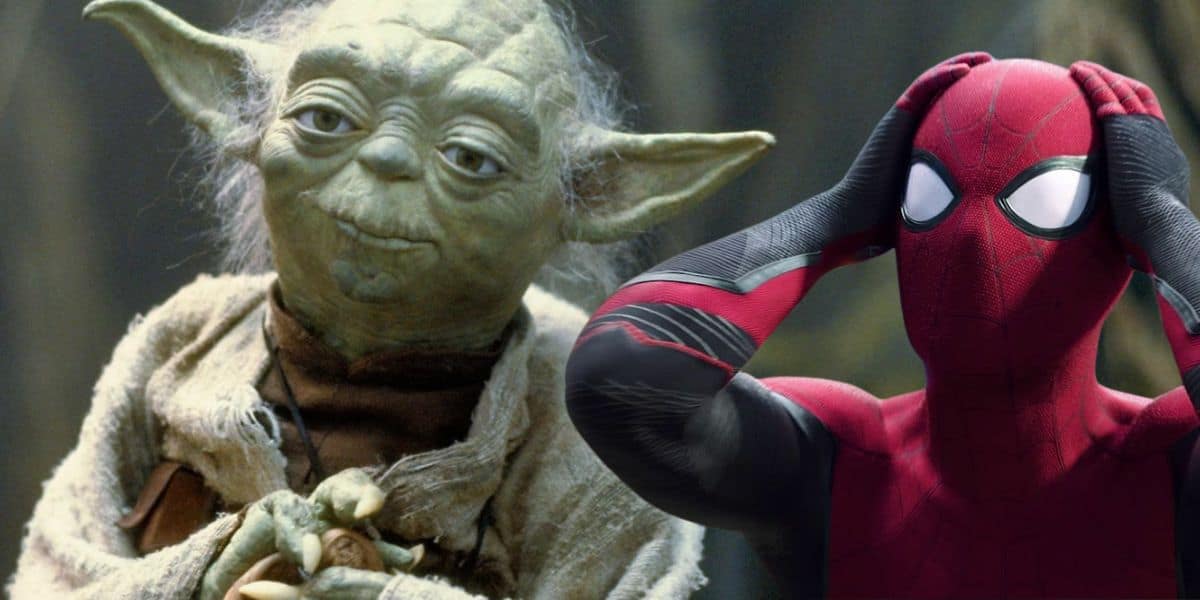 Yoda seen with Spider-Man