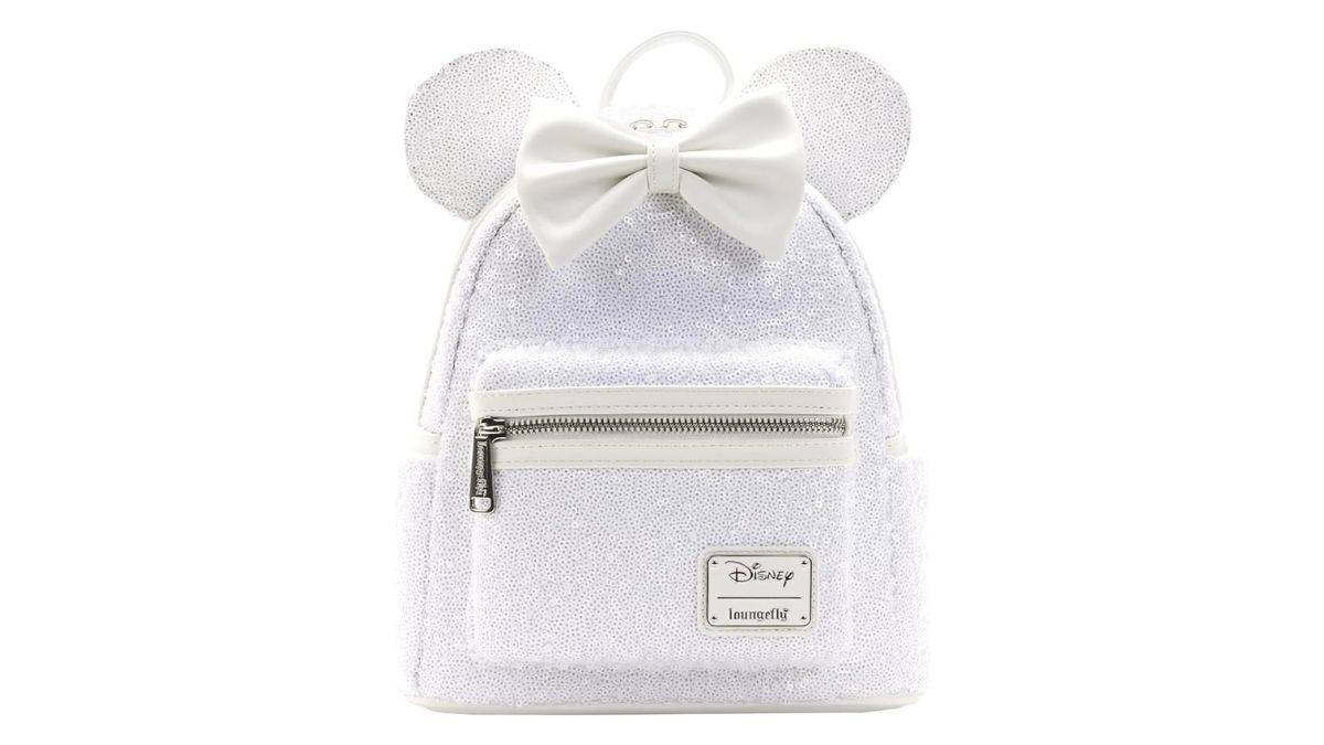 Loungefly Minnie Mouse Sequin Wedding Backpack