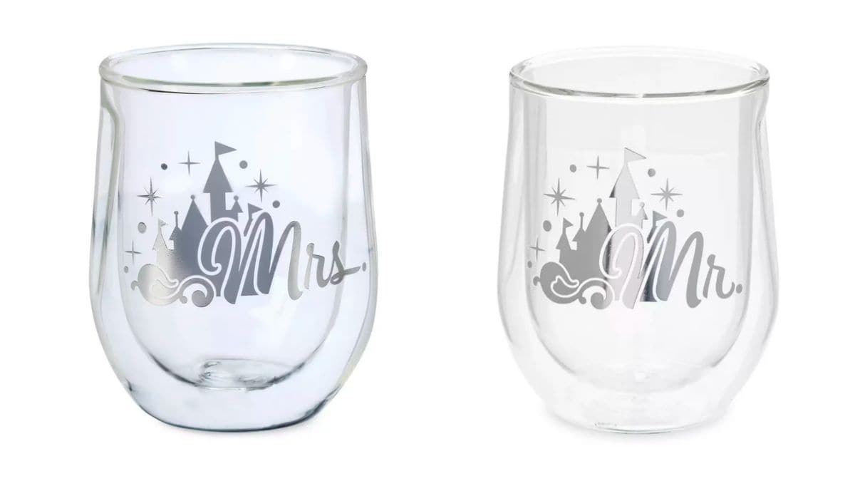 Disney’s Fairy Tale Weddings “Mr” and “Mrs” Corksicle Stemless Tumbler