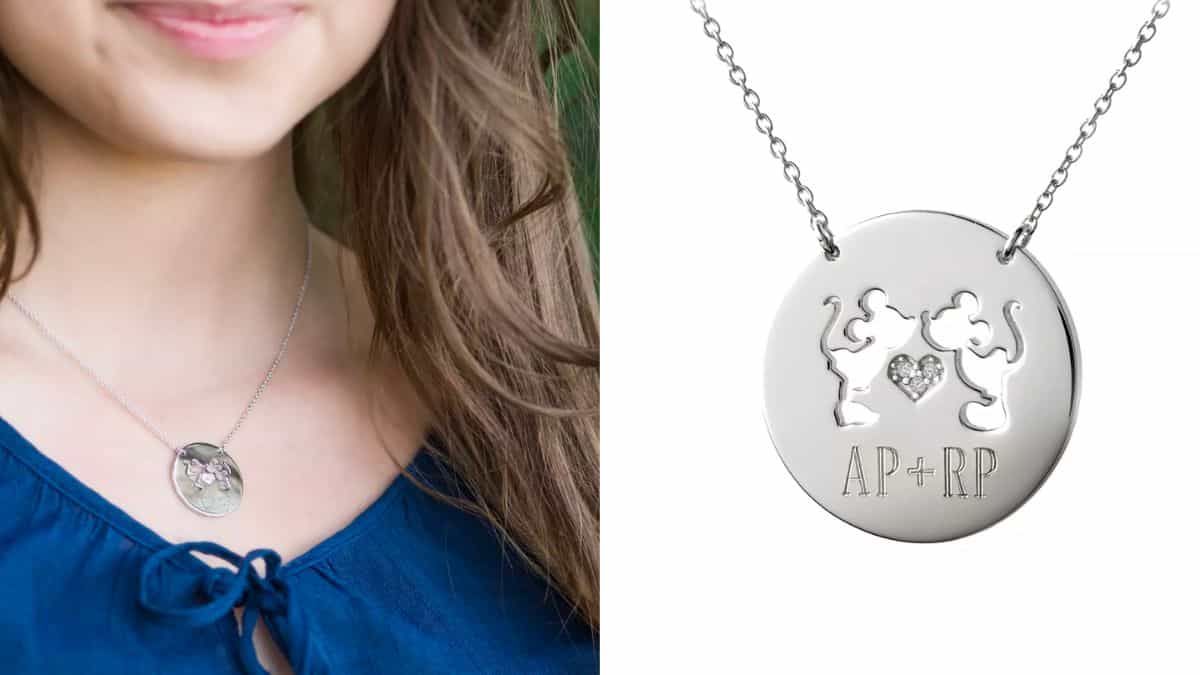 Mickey and Minnie Necklace by Rebecca Hook