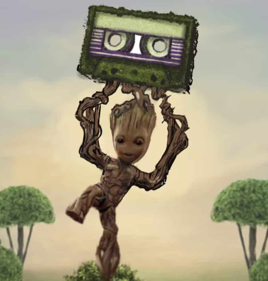 Concept artwork released by Disney showing the new Groot topiary coming to the 2024 EPCOT International Flower & Garden Festival. 
