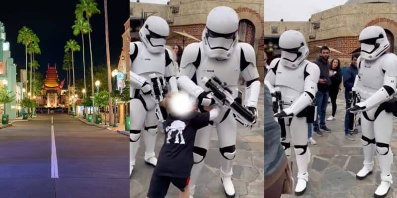 A child attacks a Walt Disney World cast member in Star Wars: Galaxy's Edge.