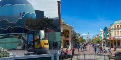 Demolition of multipel areas at Disneyland Paris.
