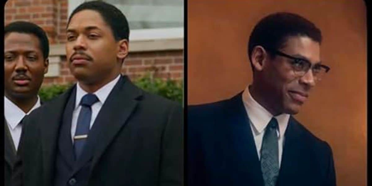 A split image of MLK and Malcolm X from NatGeo