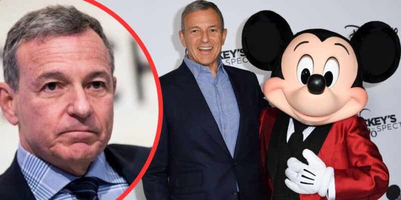 Disney CEO Bob Iger with Mickey Mouse