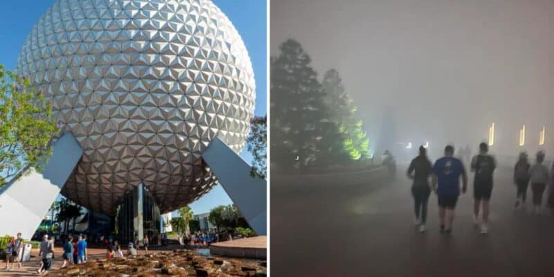 A smokey night at EPCOT