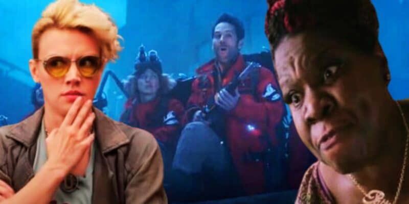 'Ghostbusters: Frozen Empire' and 'Ghostbusters: Answer the Call' poster mashup