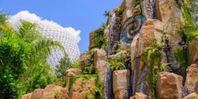 Journey of Water in front of Spaceship Earth