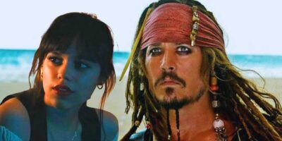 Jenna Ortega in 'Scream' (L) / Johnny Depp as Jack Sparrow (R)