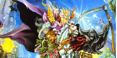Josh Kirby's illustration of Mort