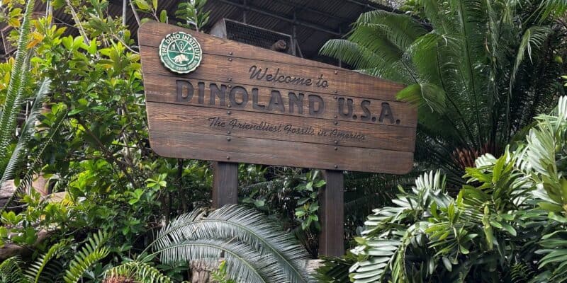 Dinoland U.S.A sign at Disney's Animal Kingdom in Walt Disney World Resort