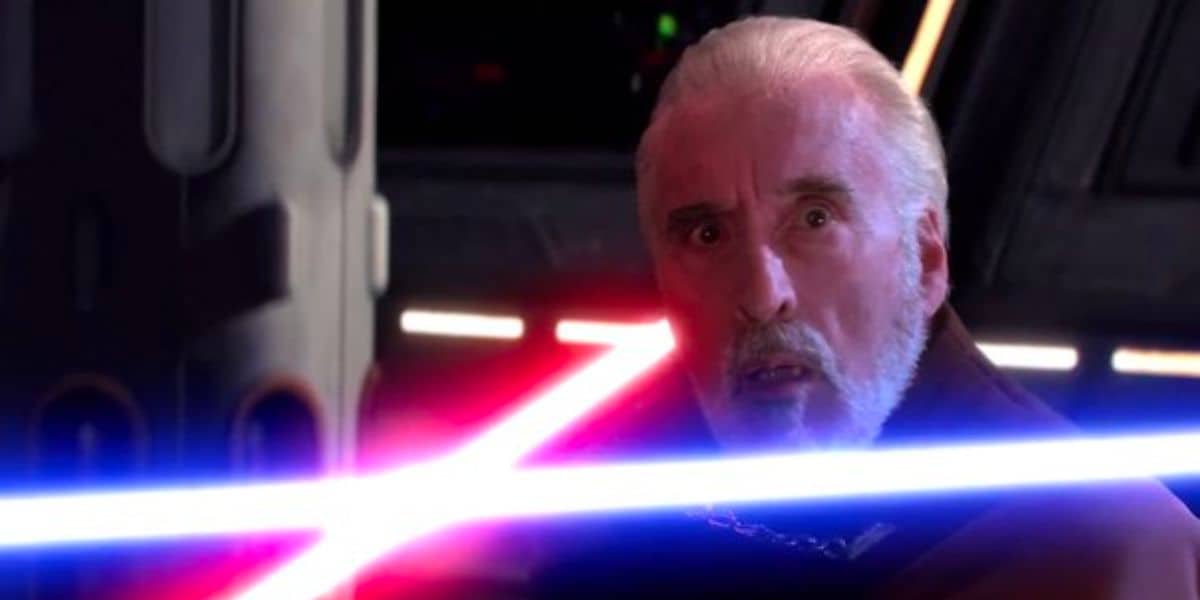Dooku loses his head in Episode III