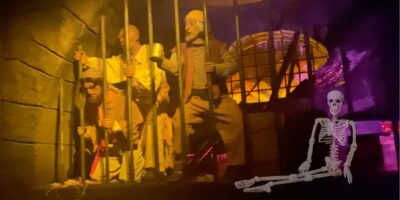 Pirates in jail on Pirates of the Caribbean at Walt Disney World.