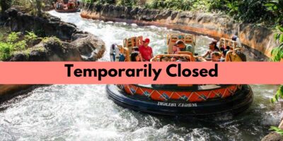 Kali River Rapids closure.