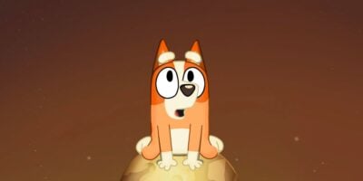 Bingo in awe in Bluey