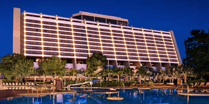 Disney's Contemporary Resort exterior, a Disney World hotel where an alleged suicide took place on the evening of October 15, 2025)
