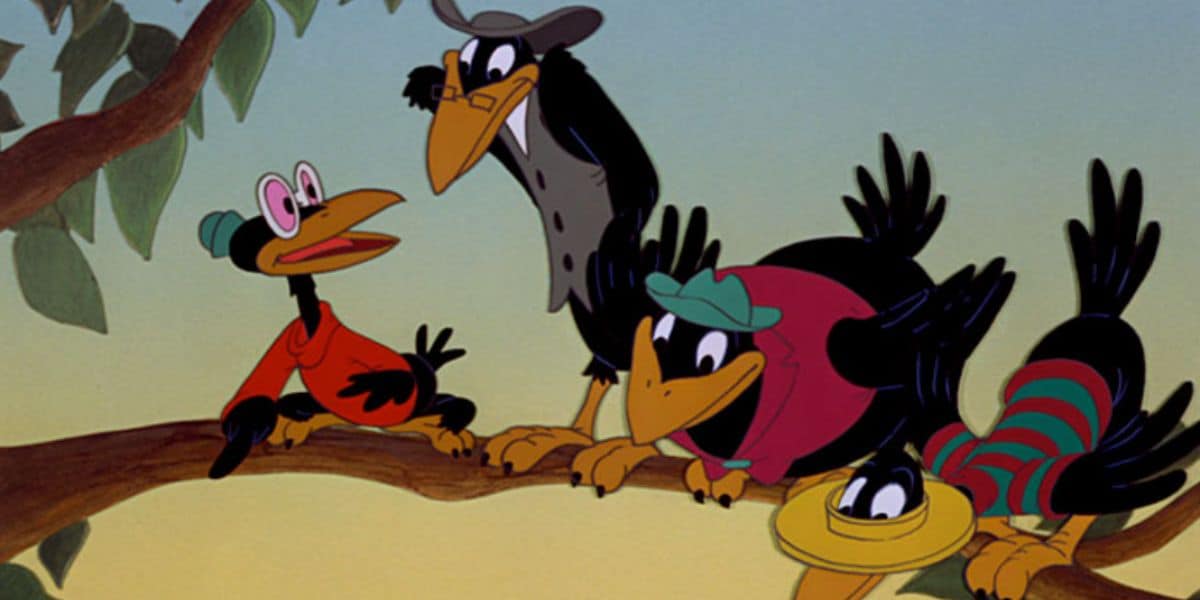 The four crows in 'Dumbo' that offensively mock Black people.