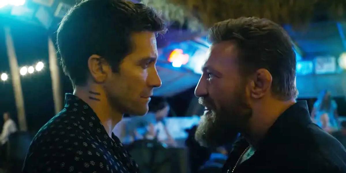 Jake Gyllenhaal and Connor McGregor facing off in Road House remake