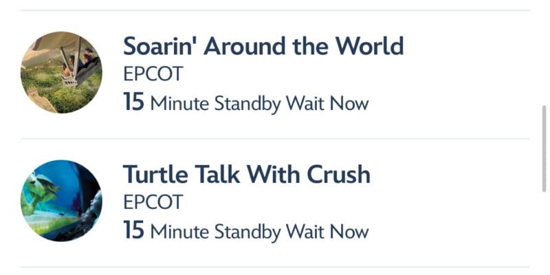 Disney Spring Break wait times