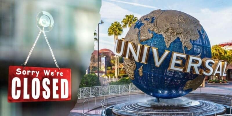 Universal Studios Florida theme park: temporarily closed.
