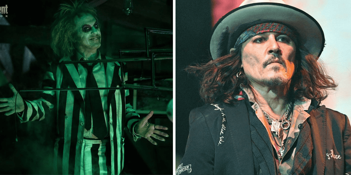 Johnny Depp and Beetlejuice