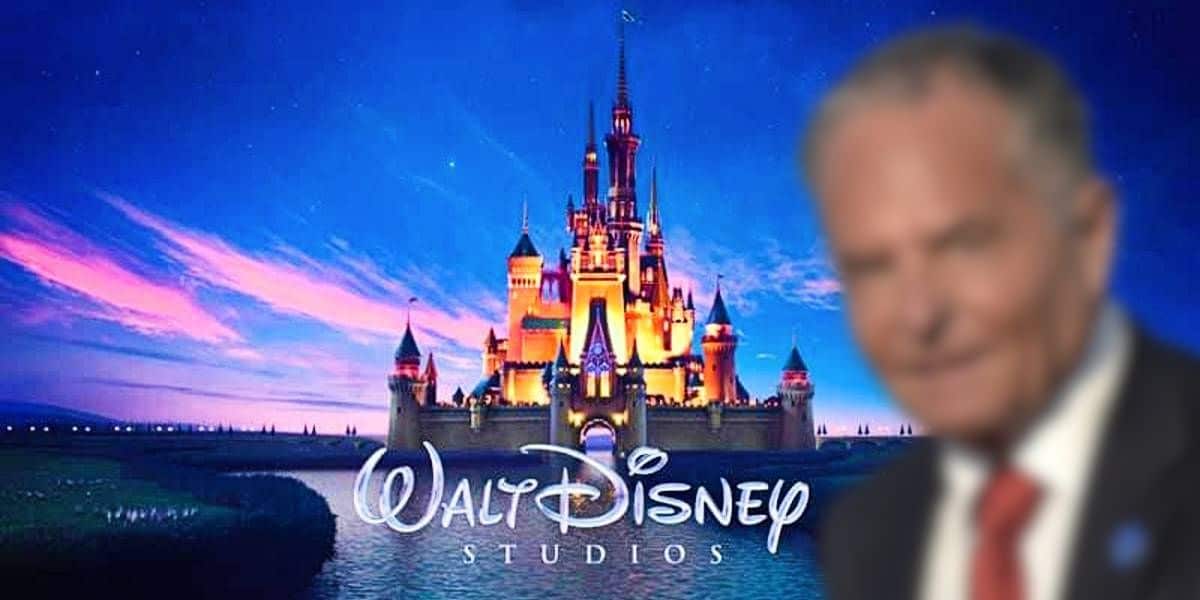 Walt Disney Studios logo with a blurred-out Ike Perlmutter